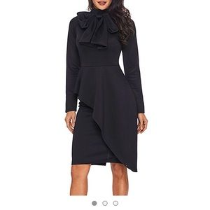 XXL, Black Asymmetrical, long sleeve dress❗️